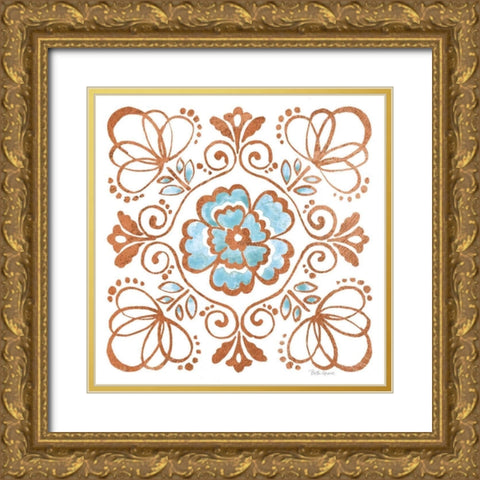 October Garden X Gold Ornate Wood Framed Art Print with Double Matting by Grove, Beth