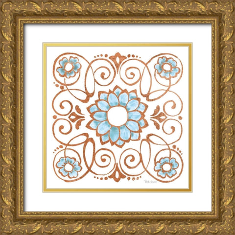 October Garden XII Gold Ornate Wood Framed Art Print with Double Matting by Grove, Beth