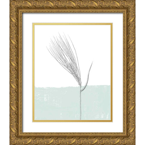 Barley Gold Ornate Wood Framed Art Print with Double Matting by Adams, Sarah