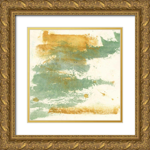 Textured Gold I Gold Ornate Wood Framed Art Print with Double Matting by Paschke, Chris
