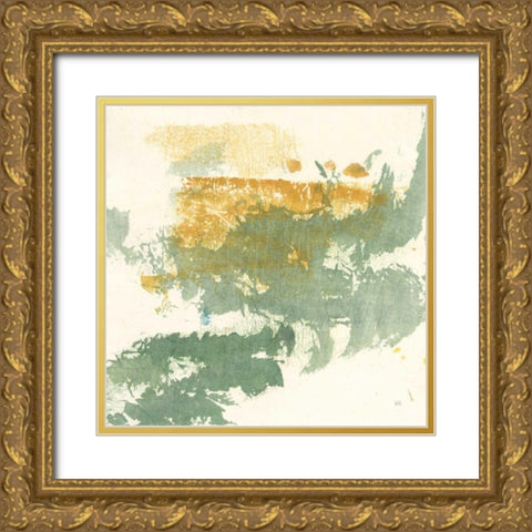 Textured Gold II Gold Ornate Wood Framed Art Print with Double Matting by Paschke, Chris