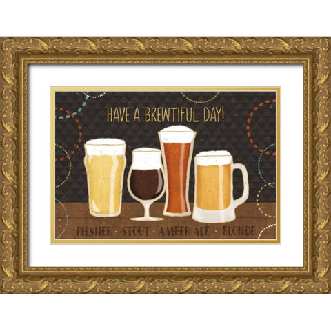 Suds I Gold Ornate Wood Framed Art Print with Double Matting by Charron, Veronique