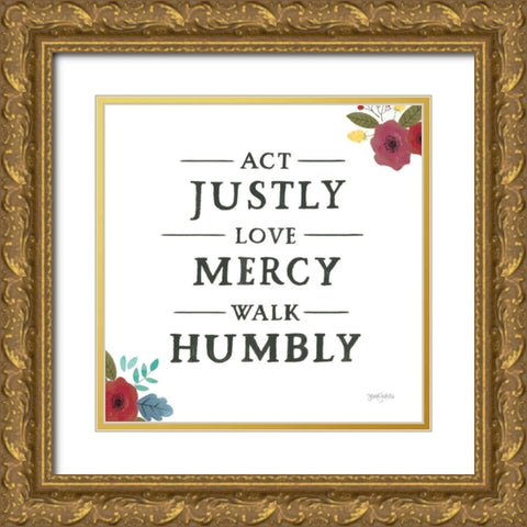 Scripture for Life I Gold Ornate Wood Framed Art Print with Double Matting by Jackson, Jenaya