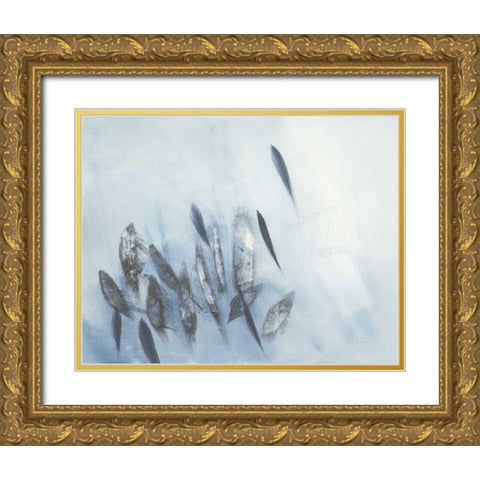 Gently Waving Crop Gold Ornate Wood Framed Art Print with Double Matting by Maye, Jo