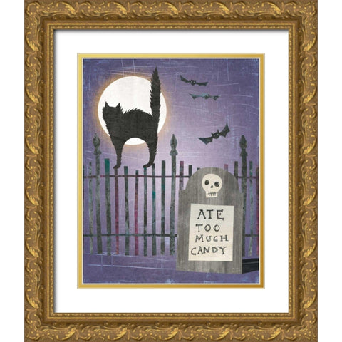 Gravetown II Gold Ornate Wood Framed Art Print with Double Matting by Averinos, Melissa