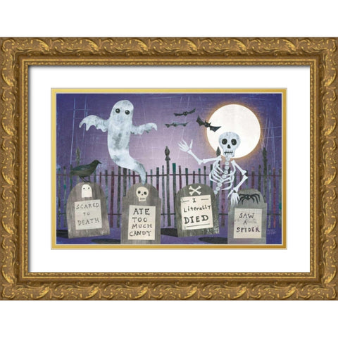 Gravetown V Gold Ornate Wood Framed Art Print with Double Matting by Averinos, Melissa