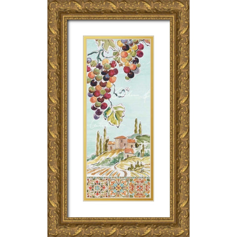 Tuscan Breeze IV Gold Ornate Wood Framed Art Print with Double Matting by Brissonnet, Daphne