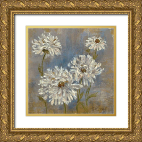 Flowers in Morning Dew II Gold Ornate Wood Framed Art Print with Double Matting by Vassileva, Silvia