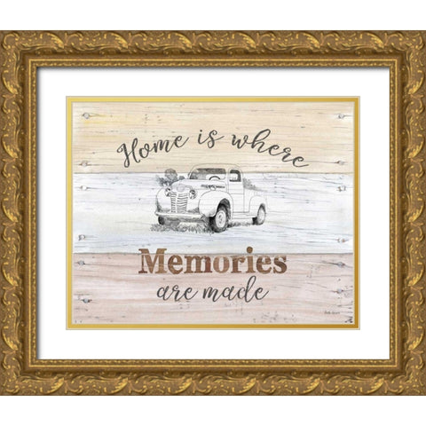 Farmhouse II Gold Ornate Wood Framed Art Print with Double Matting by Grove, Beth