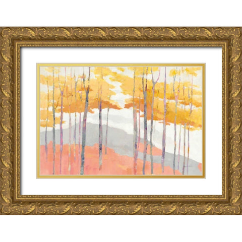 Late Wood Gold Ornate Wood Framed Art Print with Double Matting by Tillmon, Avery