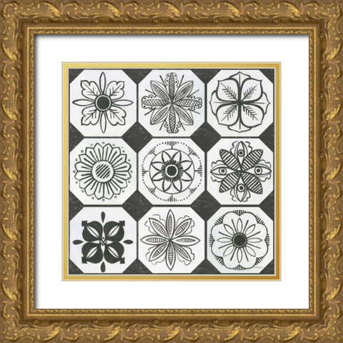 Patterns of the Amazon XX Gold Ornate Wood Framed Art Print with Double Matting by Lovell, Kathrine