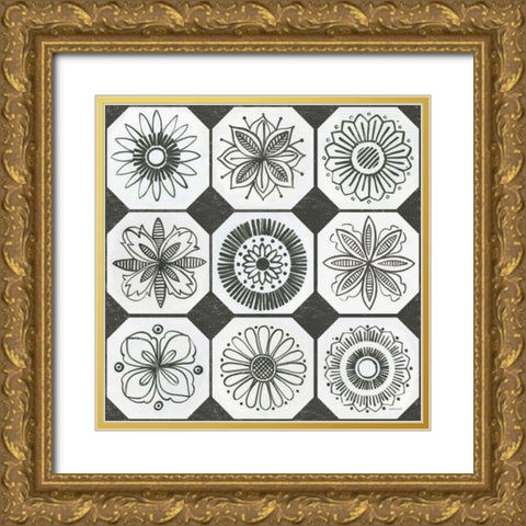 Patterns of the Amazon XXI Gold Ornate Wood Framed Art Print with Double Matting by Lovell, Kathrine
