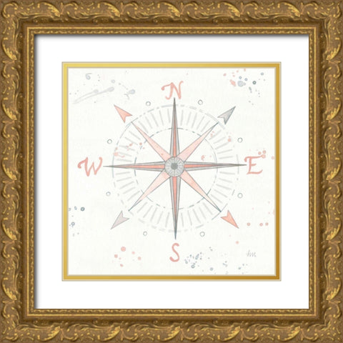 Wonderful World III Gold Ornate Wood Framed Art Print with Double Matting by Marshall, Laura