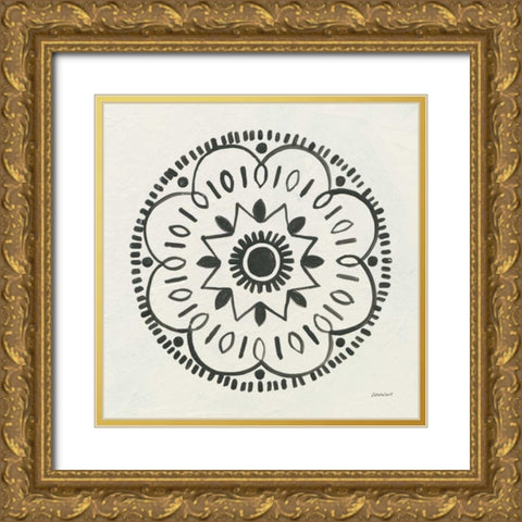 Kami I Gold Ornate Wood Framed Art Print with Double Matting by Lovell, Kathrine
