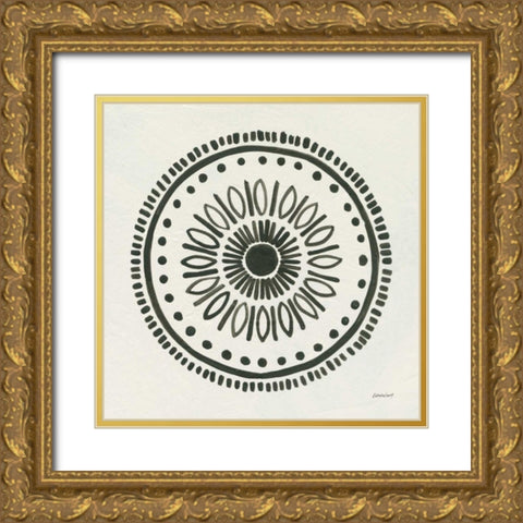 Kami IV Gold Ornate Wood Framed Art Print with Double Matting by Lovell, Kathrine
