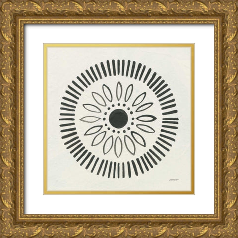 Kami VII Gold Ornate Wood Framed Art Print with Double Matting by Lovell, Kathrine