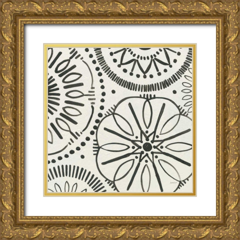 Kami XIV Gold Ornate Wood Framed Art Print with Double Matting by Lovell, Kathrine