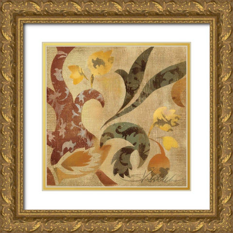 Floral Fragment II WAG Gold Ornate Wood Framed Art Print with Double Matting by Vassileva, Silvia