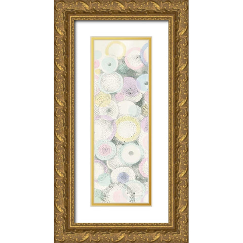 Breezes II Gold Ornate Wood Framed Art Print with Double Matting by Nai, Danhui