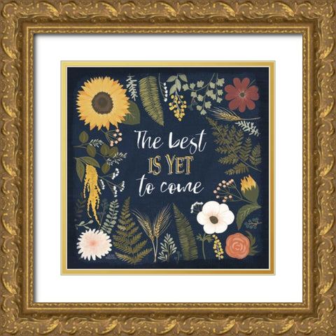 Autumn Romance VI Gold Ornate Wood Framed Art Print with Double Matting by Marshall, Laura