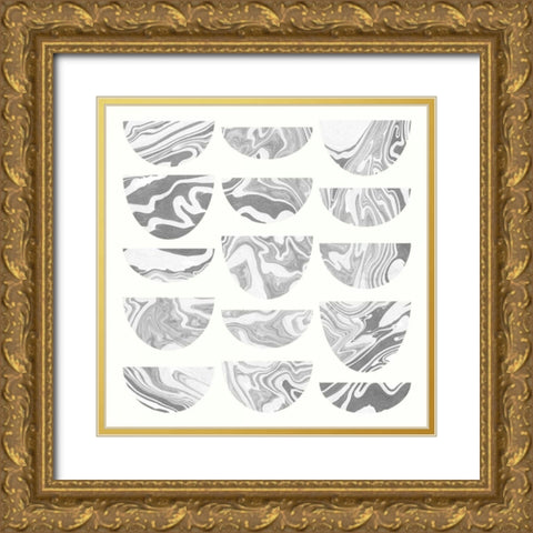Simplicity I Gold Ornate Wood Framed Art Print with Double Matting by Wild Apple Portfolio