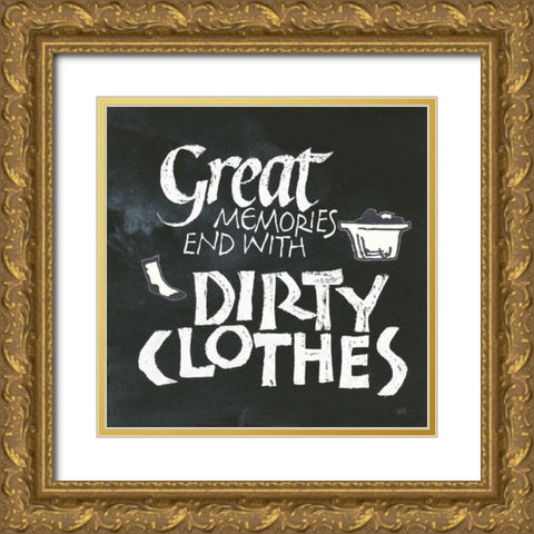Laundry Room I Gold Ornate Wood Framed Art Print with Double Matting by Paschke, Chris