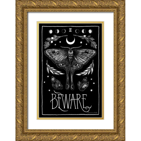 All Hallows Eve III Gold Ornate Wood Framed Art Print with Double Matting by Miller, Sara Zieve