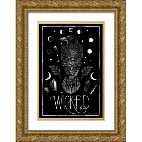 All Hallows Eve IV Gold Ornate Wood Framed Art Print with Double Matting by Miller, Sara Zieve