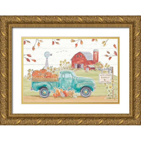 Fall Market I Gold Ornate Wood Framed Art Print with Double Matting by Brissonnet, Daphne