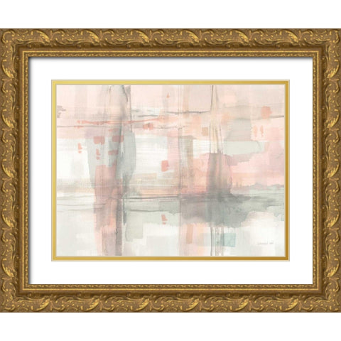 Intersect II Gold Ornate Wood Framed Art Print with Double Matting by Nai, Danhui