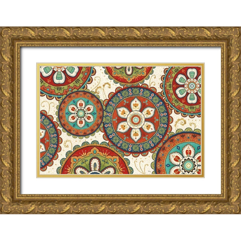 La Vida Loca IX Gold Ornate Wood Framed Art Print with Double Matting by Charron, Veronique