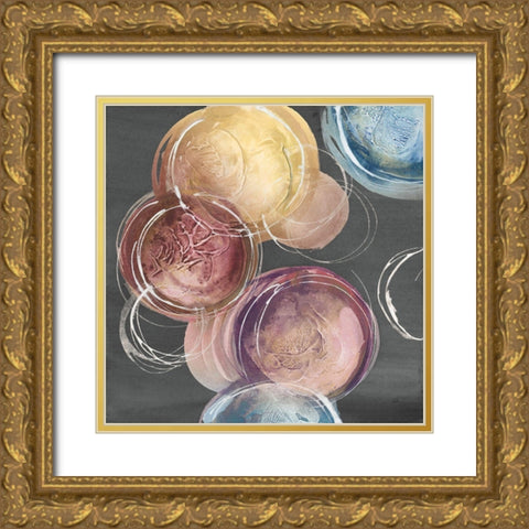 Among Friends I Gray Gold Ornate Wood Framed Art Print with Double Matting by Paschke, Chris