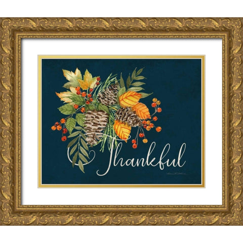 Autumn Splendor I Gold Ornate Wood Framed Art Print with Double Matting by McKenna, Kathleen Parr