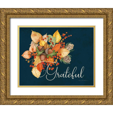 Autumn Splendor II Gold Ornate Wood Framed Art Print with Double Matting by McKenna, Kathleen Parr