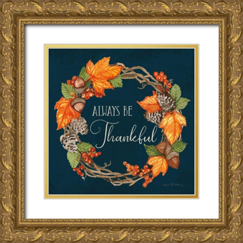 Autumn Splendor III Gold Ornate Wood Framed Art Print with Double Matting by McKenna, Kathleen Parr