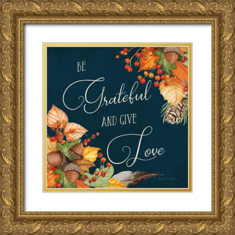 Autumn Splendor VI Gold Ornate Wood Framed Art Print with Double Matting by McKenna, Kathleen Parr