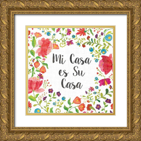 Like Frida VI Gold Ornate Wood Framed Art Print with Double Matting by Sussman, Harriet