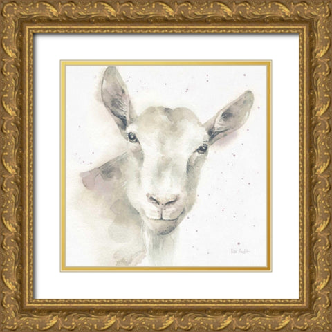 Farm Friends I Neutral Gold Ornate Wood Framed Art Print with Double Matting by Audit, Lisa