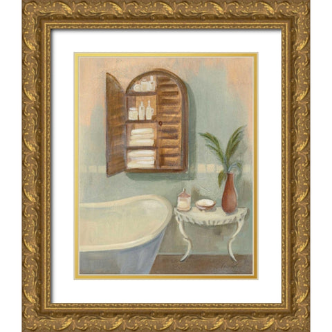 Steam Bath II - Wag Gold Ornate Wood Framed Art Print with Double Matting by Vassileva, Silvia