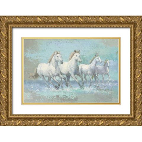 Running Wild Crop I Gold Ornate Wood Framed Art Print with Double Matting by Wiens, James