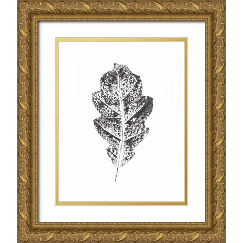Harvest Sentiments VIII BW no Words Gold Ornate Wood Framed Art Print with Double Matting by Hershey, Moira