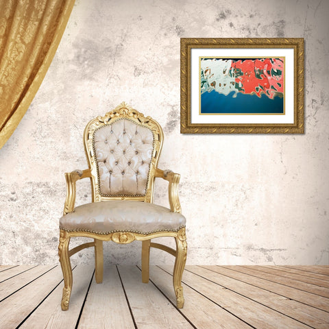 Reflections of Burano IV Gold Ornate Wood Framed Art Print with Double Matting by Aledanda