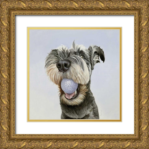 PJ Gold Ornate Wood Framed Art Print with Double Matting by Ruby, James