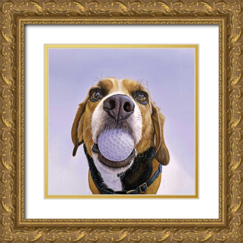 Denver Gold Ornate Wood Framed Art Print with Double Matting by Ruby, James