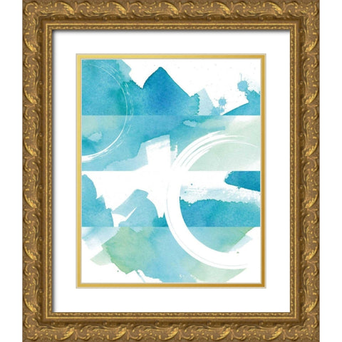 Coastal Feel II Gold Ornate Wood Framed Art Print with Double Matting by Hershey, Moira