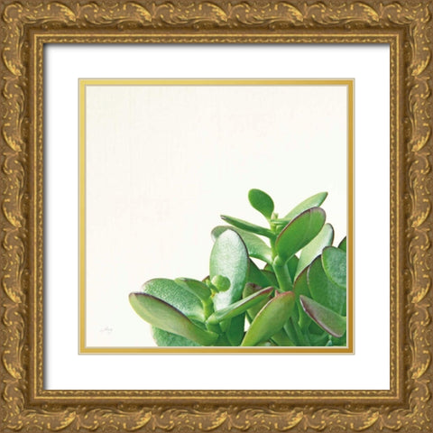 Succulent Simplicity IV Neutral Gold Ornate Wood Framed Art Print with Double Matting by Bradley, Felicity