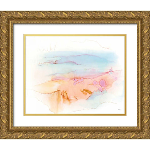 Mist in the Morning Gold Ornate Wood Framed Art Print with Double Matting by Averinos, Melissa