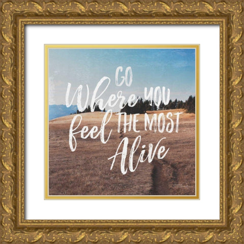 West Coast Wandering I Gold Ornate Wood Framed Art Print with Double Matting by Marshall, Laura