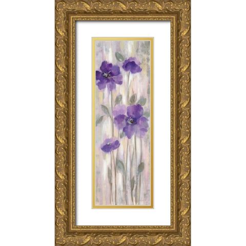 Spring Florals I Gold Ornate Wood Framed Art Print with Double Matting by Vassileva, Silvia