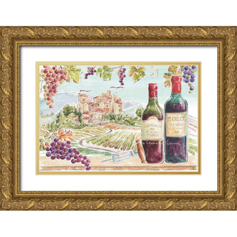 Wine Country II Gold Ornate Wood Framed Art Print with Double Matting by Brissonnet, Daphne